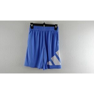 Vintage Adidas Sz L Logo Striped Running Jogging Soccer Shorts Blue